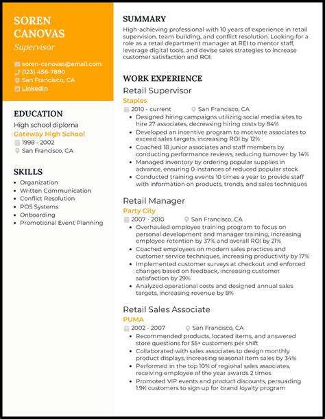 9 Supervisor Resume Examples That Worked in 2024 .